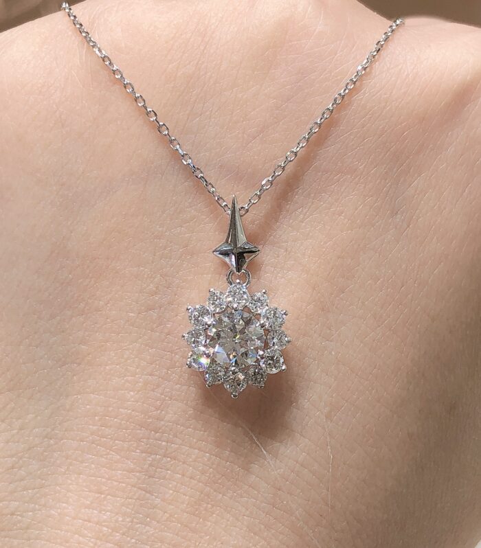 1ct Round Lab Diamond White Gold 18K Ring