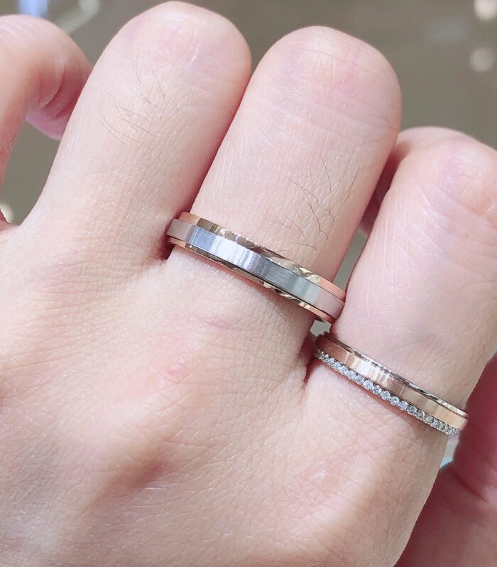 1ct Lab 18K分色 Ring