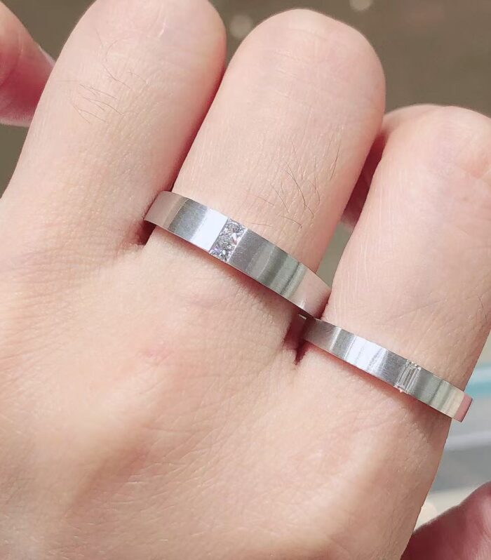 1ct Lab 铂PT950 Ring