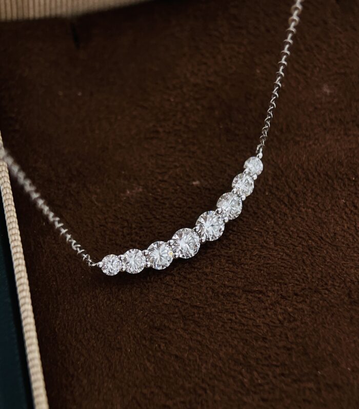 8ct Round Lab Diamond Platinum Ring