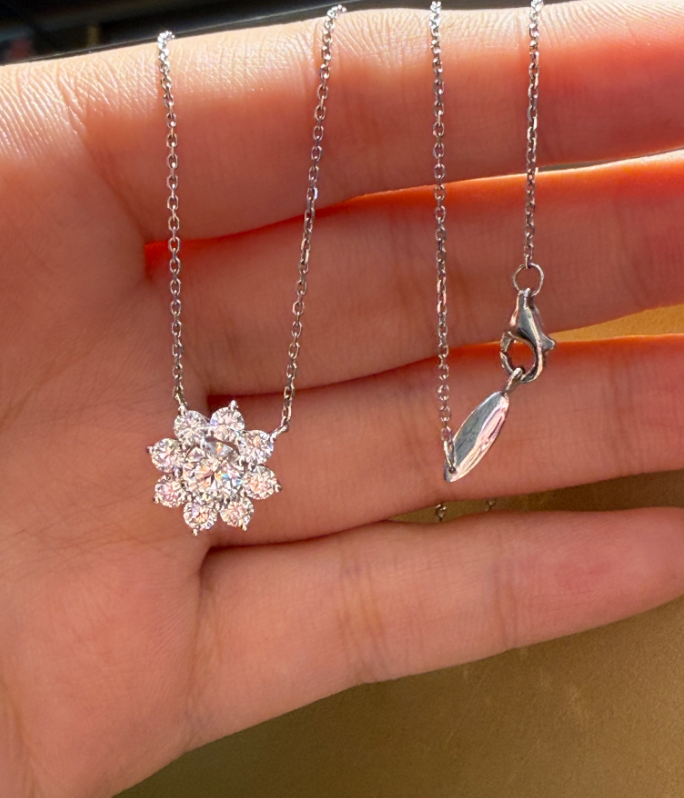 Round Lab Diamond 18k Ring