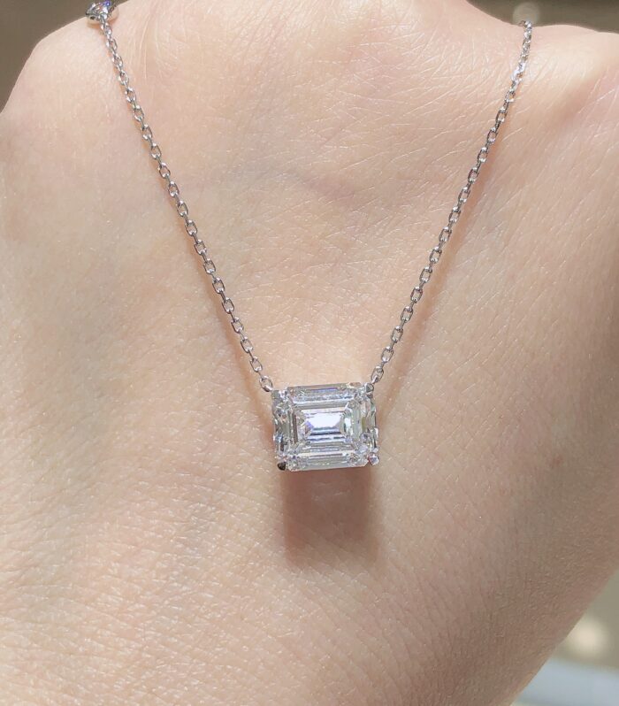 1ct Radiant Lab Diamond 铂PT950 Ring