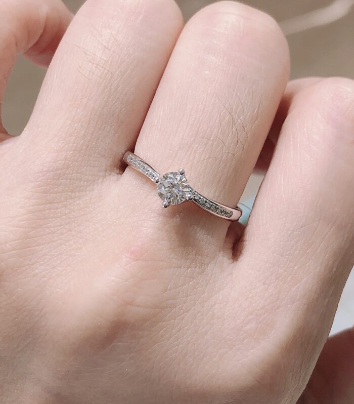 1ct Round Lab Diamond 铂PT950 Ring