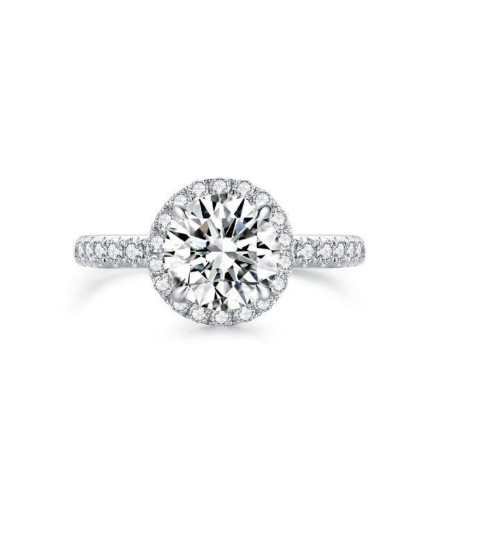 1ct Diamond Platinum Ring