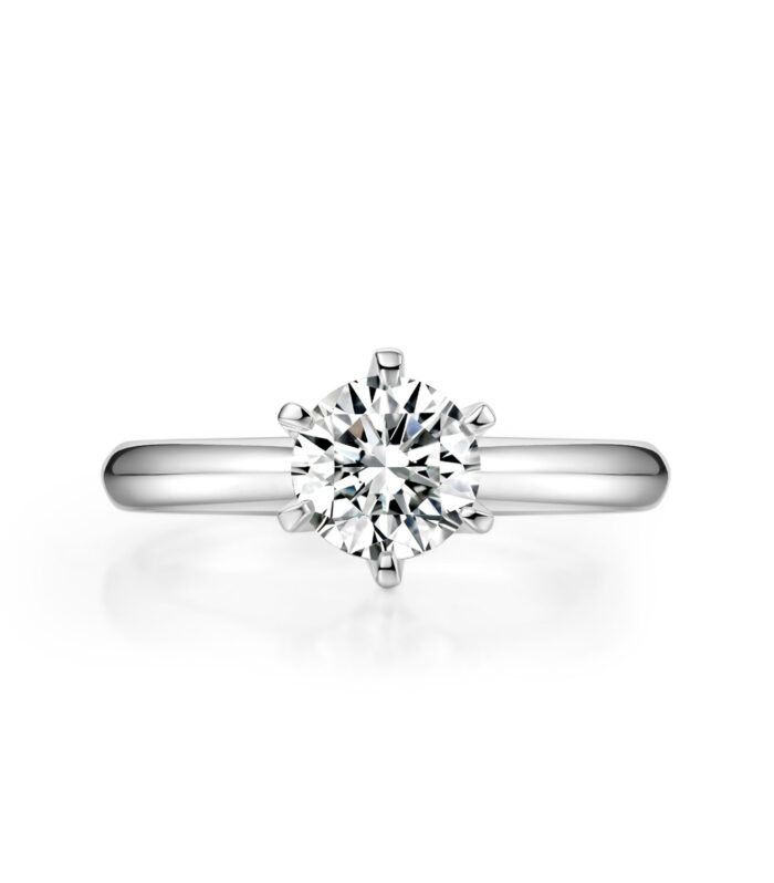 1ct Diamond Platinum Ring