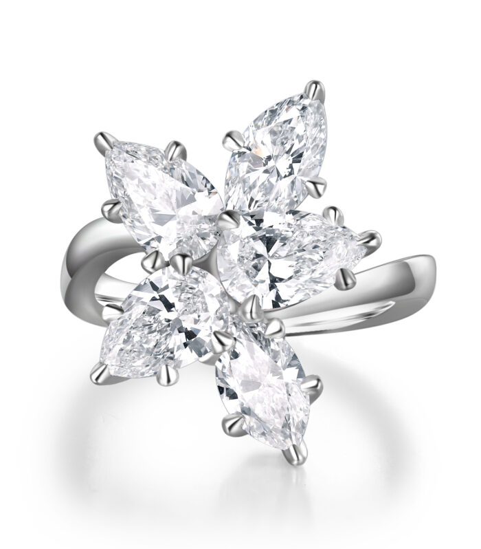 5ct Diamond Platinum Ring