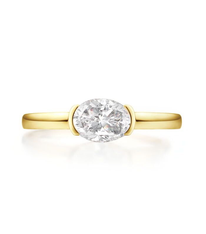 1ct Diamond Yellow Gold 18K Ring