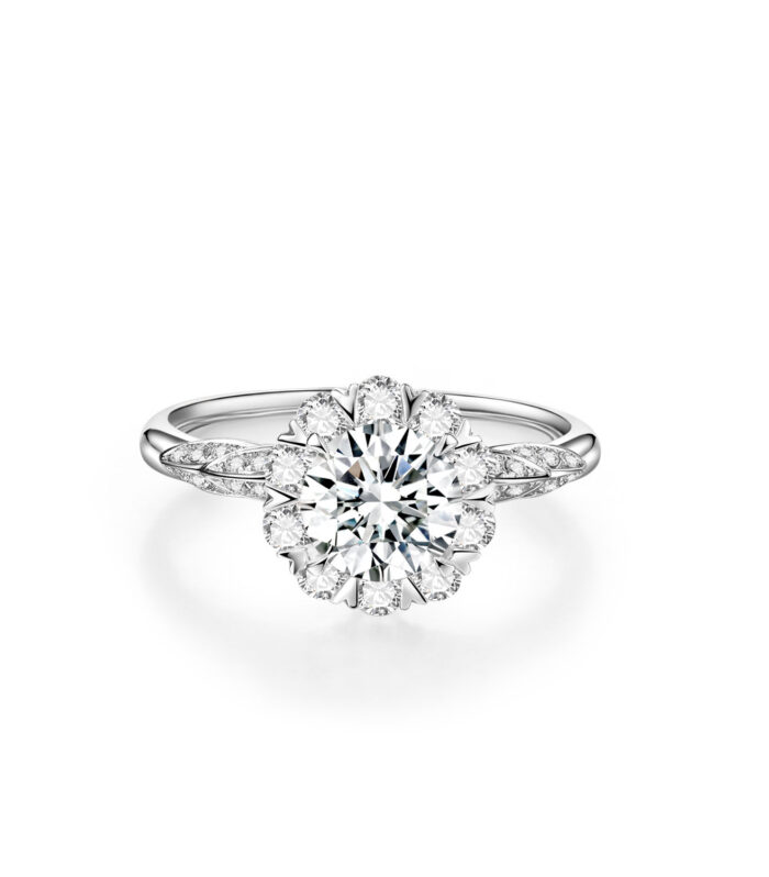 Diamond White Gold 18K Ring