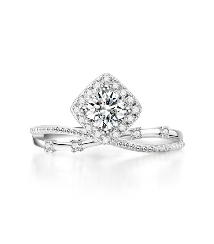 Diamond White Gold 18K Ring
