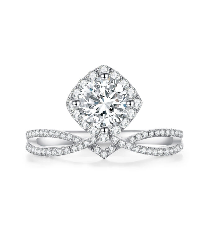 Diamond White Gold 18K Ring