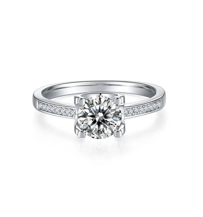 1ct Diamond Platinum Ring